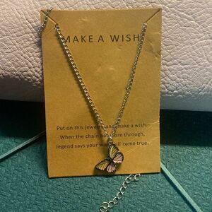 Pink + Yellow Make a Wish Necklace